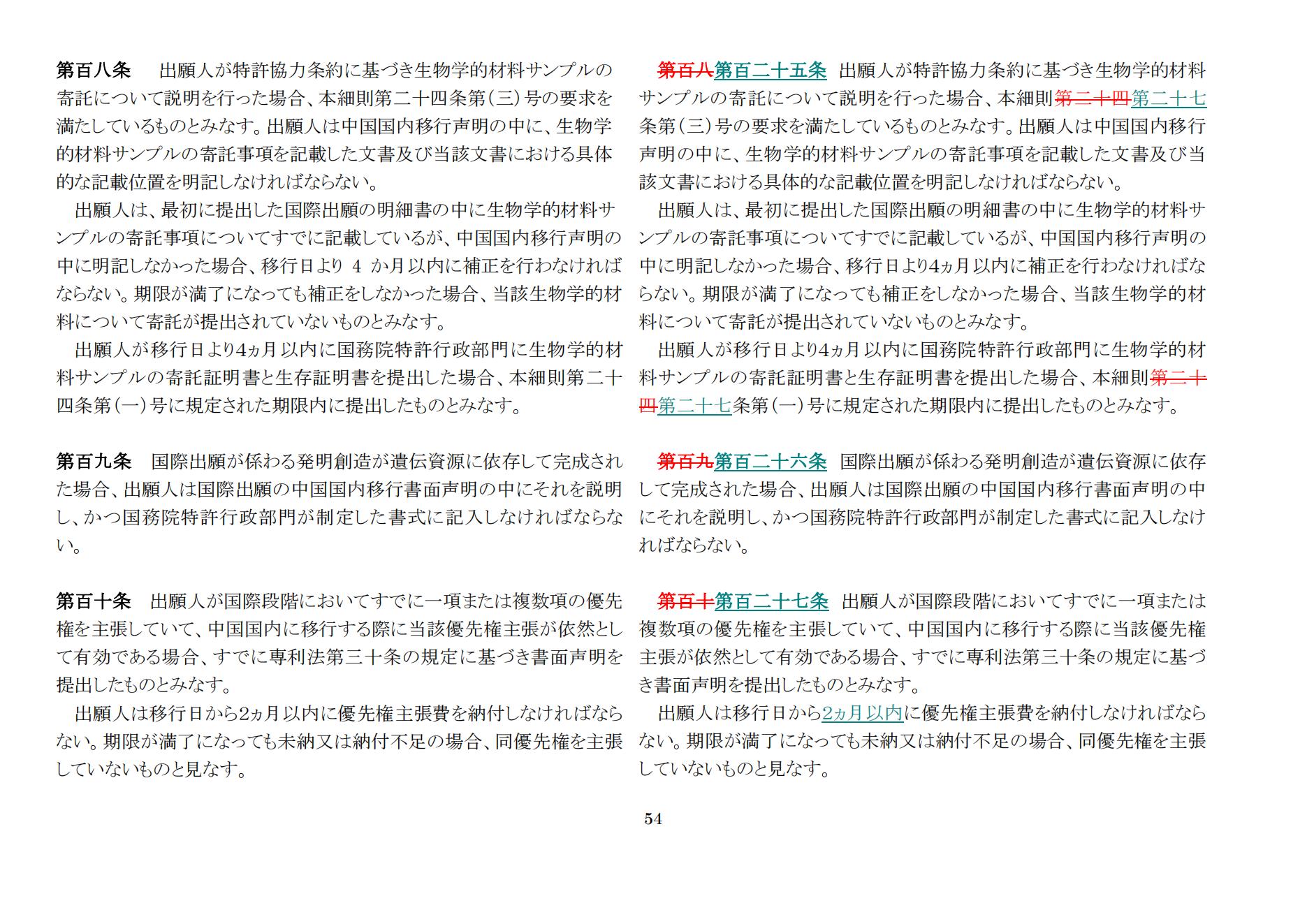 中華人民共和國専利法実施細則（新舊対照表） (2024.1)_53.jpg