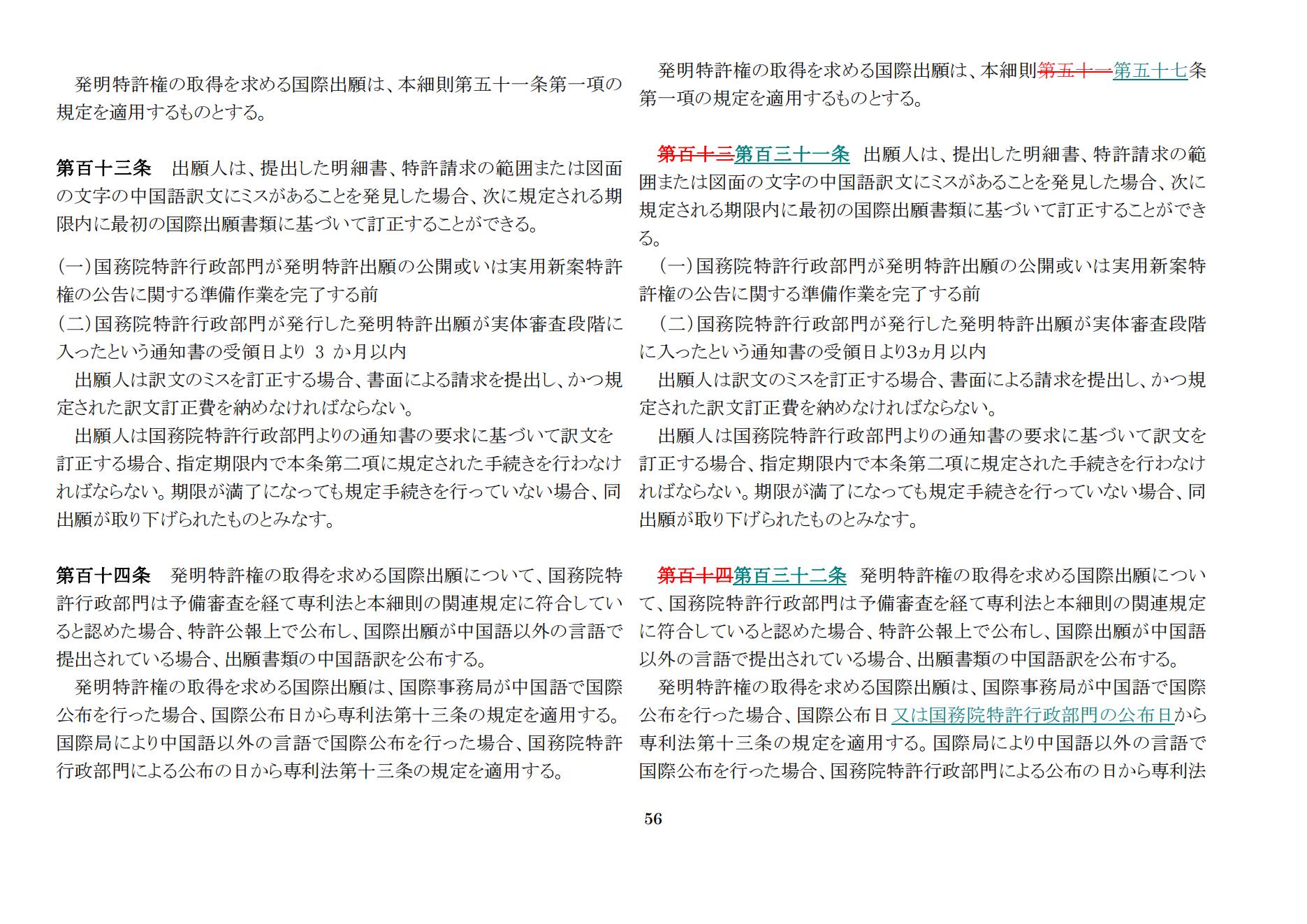 中華人民共和國専利法実施細則（新舊対照表） (2024.1)_55.jpg